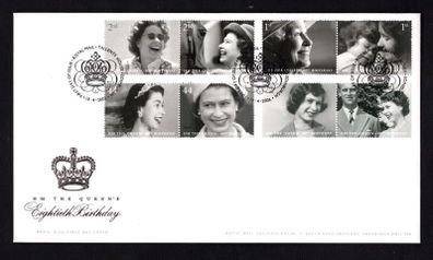 2006 Great Britain The 80th Anniversary of the Birth of H.M. The Queen Commemorative Stamps First Day Cover (FDC)