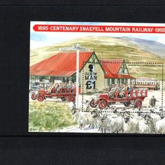 1995 Isle of Man Centenary of Snaefell Mountain Railway Commemorative Stamp Miniature Sheet Presentation Pack