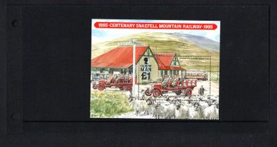 1995 Isle of Man Centenary of Snaefell Mountain Railway Commemorative Stamp Miniature Sheet Presentation Pack