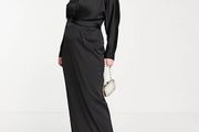 Satin maxi dress