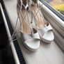 White heels size 5 Image 3