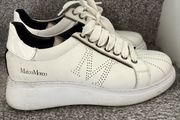 Marco Moreo White Leather Trainers Size 38