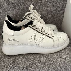 Marco Moreo White Leather Trainers Size 38