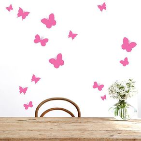 Butterflies Vinyl Wall Pattern, Set of 36, Removable Wall Pattern Decal, Wall Decal, Butterfly Wall Sticker, Nursery Wall Decals, Wall Art