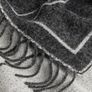 Fringe-trimmed scarf patterned grey Image 2