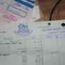 vintage collection of bank checks , receipts, paper collectibles Image 7
