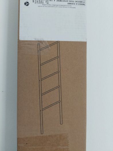 Decorative ladder Width: 40 cm, Height: 150 cm, Depth: 3 cm
