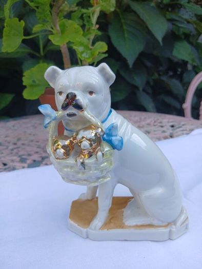 Antique German Pug Dog Ornament