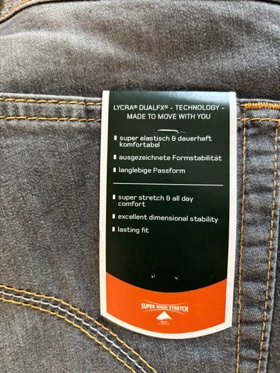 Grey stretch jeans men