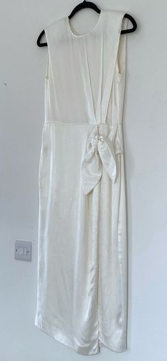 & Other Stories Satin Side Tie Midi Dress