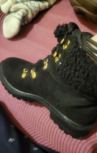 Ideal for Autumn Ladies black ankle boots  size 8 brand new