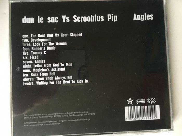 Dan Le Sac vs Scroobius Pip [2008] Angles (CD Album)