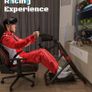 Foldable Steering Wheel Stand for Logitech, PS5, PS4, Xbox & PC G29/G920/G923/G PRO/RS50 fit, MOZA R3/R5 & select Thrustmaster, 30-sec folding, adjustable height & wheel angle, steel frame Image 3