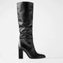 Zara Leather Boots Image 3