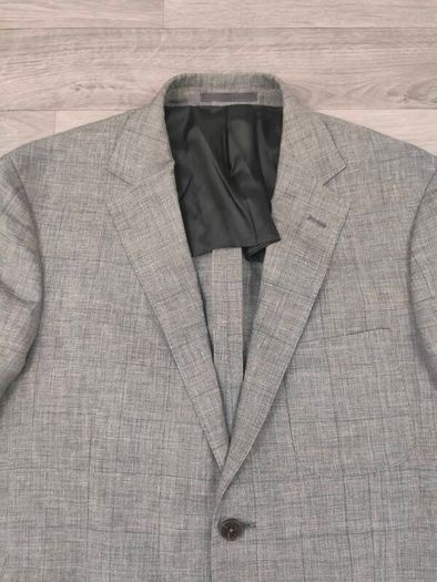 Gritti By Ermenegildo Zegna Linen Wool Silk Blend Half Lined Blazer Jacket Mens 50R