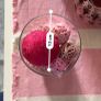 Decorative Glass Vase with Pink Decorative Balls Image 3