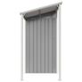 Garden Shed with Extended Roof Light Grey 277x110.5x181 cm Steel Image 5