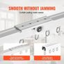 Ceiling Curtain Track Set, 9.9 FT/3 Meter, Self Adhesive, No Drill Ceiling Track System for Curtains Image 5