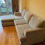 L Shape Couch in cream Image 2
