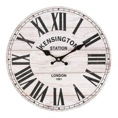 Kensington Olympia Train Rail Tube Station Roman Numerals  Clock
