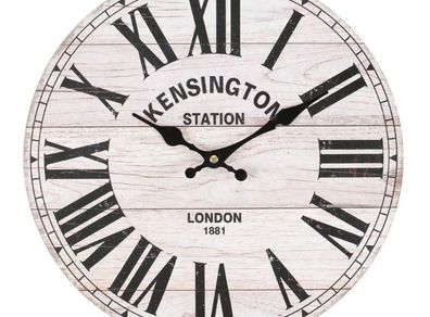 Kensington Olympia Train Rail Tube Station Roman Numerals  Clock