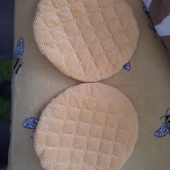 mustard/yellow stool covers
