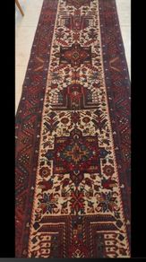 XL Vintage 440cm X 90cm  Persian Heriz Hand Knotted Runner Carpet