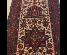 XL Vintage 440cm X 90cm  Persian Heriz Hand Knotted Runner Carpet