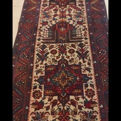 XL Vintage 440cm X 90cm  Persian Heriz Hand Knotted Runner Carpet