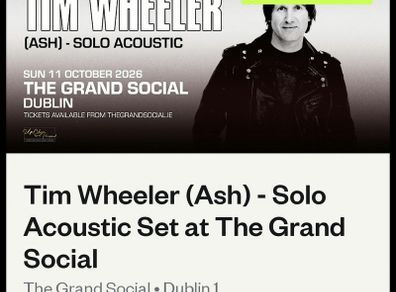 Tim Wheeler (Ash) Acoustic Show Grand Social