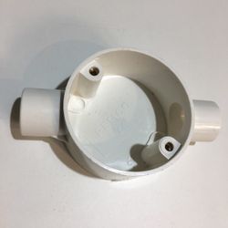 PVC 20 mm Conduit Straight Through Box