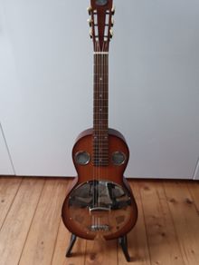 Busker Square Neck Resonator Parlour Guitar