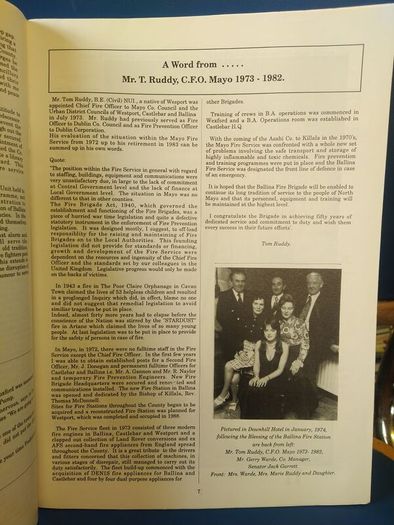 Ballina Fire Brigade Golden Jubilee booklet