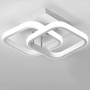 Ceiling Light Modern 22W LED Cool White 6000K Acrylic Square LED Ceiling Lamp for Hallway Office Bedroom Kitchen Living Room Ceiling Light