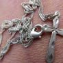 Vintage Sterling Silver 925  Cross Pendant Necklace 16" Image 8
