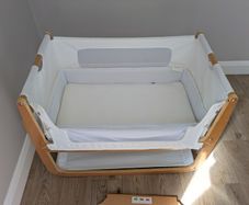 Snuzpod next to me cot
