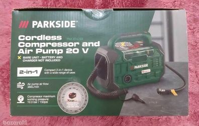 Parkside X20V Cordless Compressor Triple Source Inflator Air Pump. Parkside X20V Cordless Brushless Impact Wrench 1/2 Inch Drive. Parkside X40V Cordless Brushless Chainsaw Pruning Saw