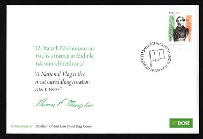 2017 Ireland The 150th Anniversary of the Death of Thomas Francis Meagher, 1823-1867 An Post First Day Cover (FDC)