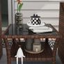 Two-tier PE Rattan Square Coffee Table - Brown Image 8