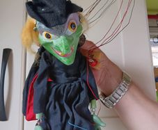 Vintage pellem puppets