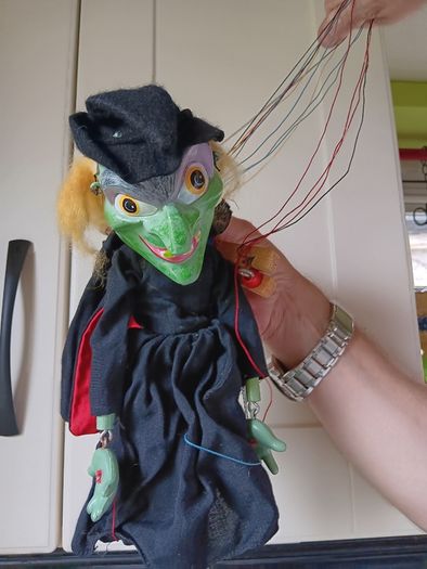 Vintage pellem puppets