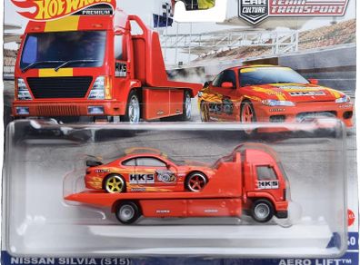 Hot Wheels Team Transport Nissan Silvia S15 HKS