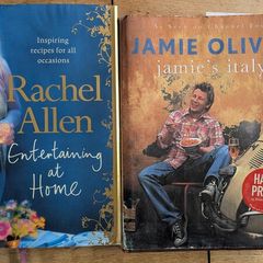 Rachel Allen & Jamie Oliver cookbooks