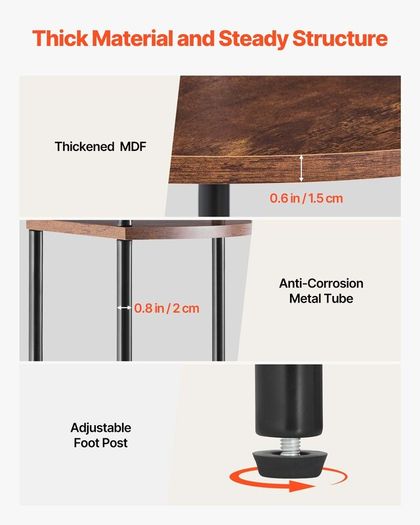 5 Tier Corner Shelf, Tall Corner Stand with LED Light and Doors, Wall Shelves Tower Storage Organizer, Metal Frame & Wooden Shelves