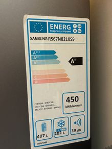 AmericanFridge/Freezer Samsung A Rated