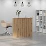 Reception Desk Artisan Oak 100x50x103.5 cm Engineered Wood Image 7