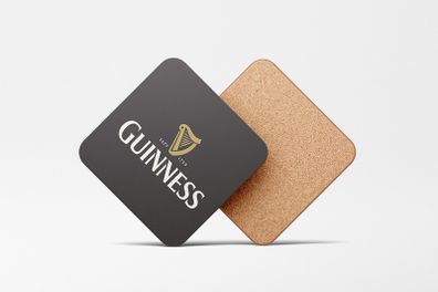 Guinness Coaster - Square - Black
