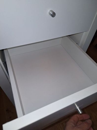 White four drawer locker