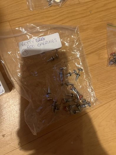 Assortment of peircing shop stock