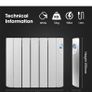 Electric Radiator Futura Eco 900w Aluminium Oil Filled Electric Radiator Image 3